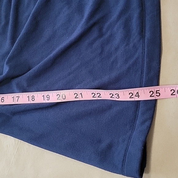 Grace Elements Size M Navy Blue Faux Wrap Long Sleeve Pullover Top, NEW - Picture 10 of 12